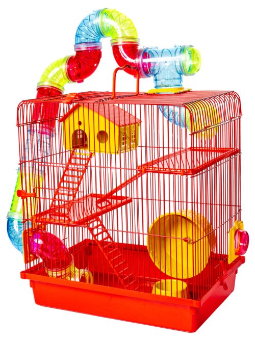 Gaiola para Hamster 3 Andares Tubo Luxo - Jel Plast