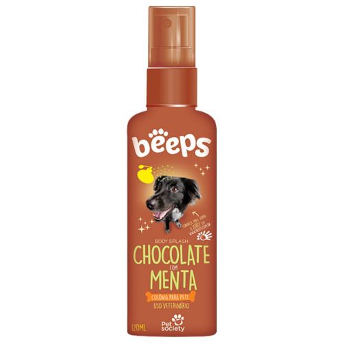 Colônia Pet Society Beeps Cães e Gatos Chocolate Com Menta