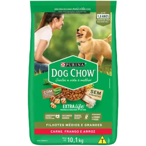 Dog Chow Extra Life - Carne e Frango 10,1Kg