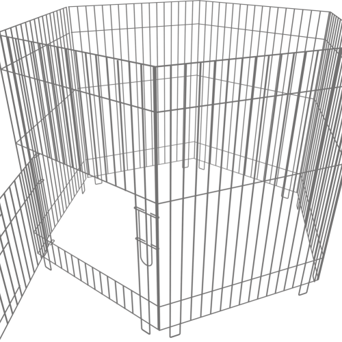 Cercado de Aramado Canil 6 Lados - Jet Plast