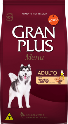 GRANPLUS MENU CÃO ADULTO SABOR FRANGO & ARROZ