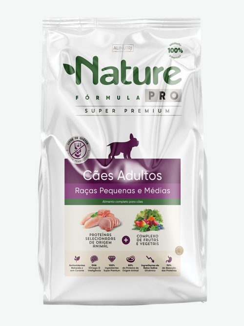 Nature Pro Cães Adultos Raças Pequenas e Médias