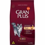 Ração Gran Plus Gato Adulto Castrado Frango & Arroz Pacote Individual