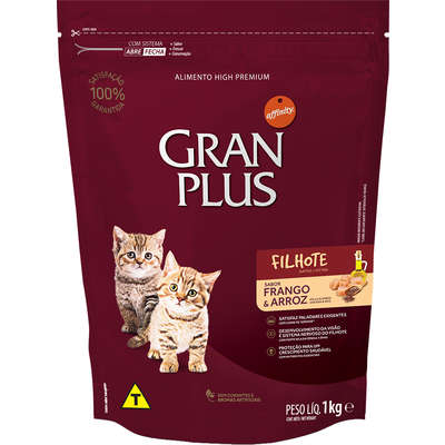 GRANPLUS GATO FILHOTE SABOR FRANGO & ARROZ