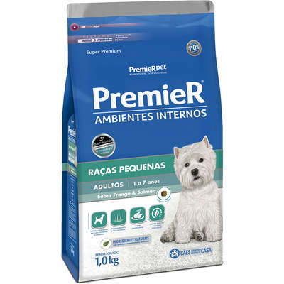 PREMIER PET AMBIENTES INTERNOS CÃES ADULTOS FRANGO E SALMÃO