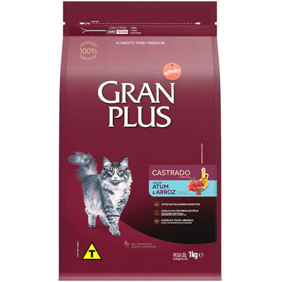 GRANPLUS GATO ADULTO CASTRADO SABOR ATUM & ARROZ