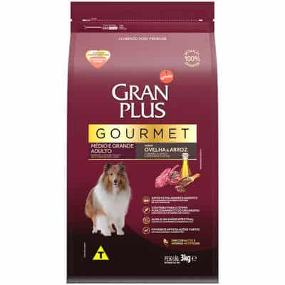 Ração Gran Plus Gourmet Cão Adulto Medias e Grandes Ovelha