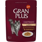 Ração GranPlus Gatos Castrados Sachê Frango