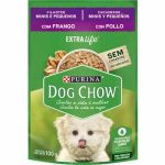 Ração Úmida Dog Chow Sachê Cães Filhotes Raças Minis e Pequenas Frango