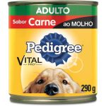 Ração Pedigree Cães Adultos Lata Carne ao Molho