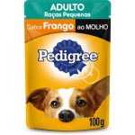 Ração Pedigree Cães Adultos de Raças Pequenas Sachê Frango ao Molho