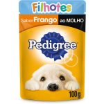 Ração Pedigree Cães Filhotes Sachê Frango ao Molho