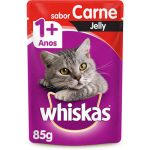 Ração Whiskas Gatos Adultos Sachê Carne Jelly