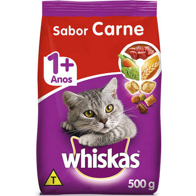 Ração Whiskas Gatos Adultos Carne