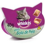 Ração Whiskas Temptations Gatos Adultos Antibola de Pelo