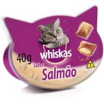 Ração Whiskas Temptations Gatos Adultos Salmão