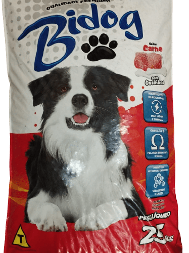 bidog carne c/ossinhos 25kg