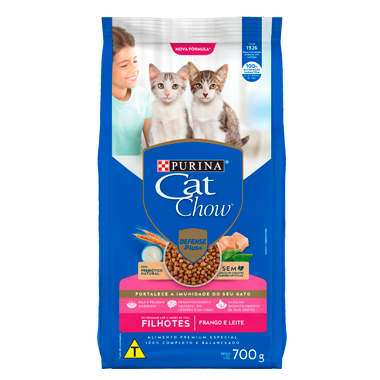 Ração Cat Chow Para Gatos Filhotes Frango & Leite