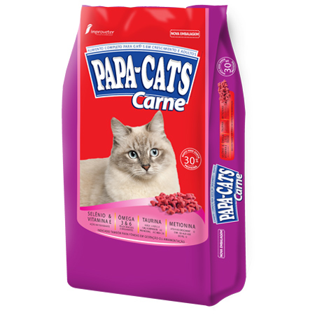Ração Papa Cats Gatos Carne